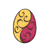 Frog's Whiskers Stamps - Flourish Easter Egg Small