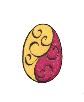 Frog's Whiskers Stamps - Flourish Easter Egg Small