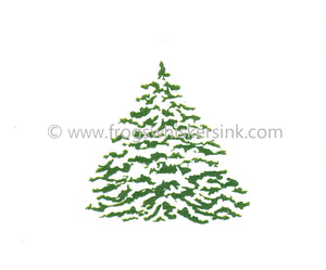 Frog's Whiskers Stamps - Snowy Tree