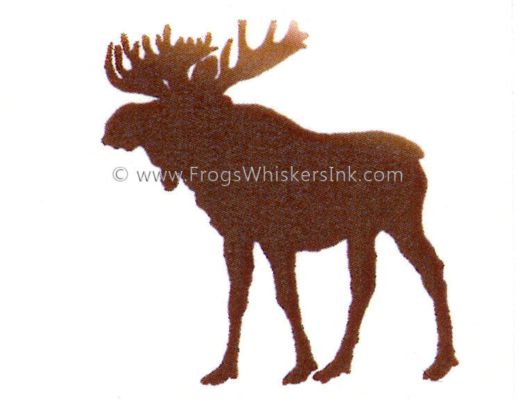 Frog's Whiskers Stamps - Moose