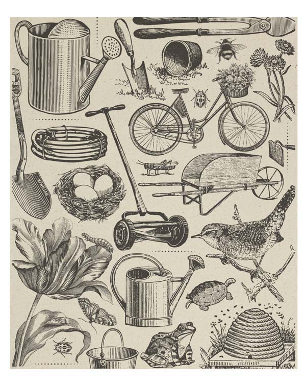 Canvas Corp 13 x 17 Printed Panel The Watering Can