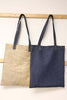Canvas Corp Denim & Natural Burlap French Market Bag