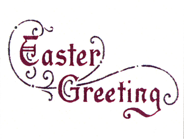 Frog's Whiskers Stamps - Easter Greeting