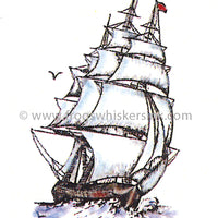 Frog's Whiskers Stamps - HMS Grace Sm Cling Mount Stamp