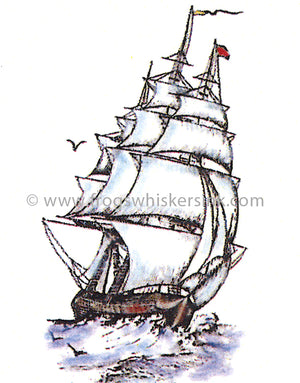 Frog's Whiskers Stamps - HMS Grace Sm Cling Mount Stamp