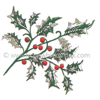 Frog's Whiskers Stamps - Holly Spray