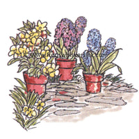 Frog's Whiskers Stamps - Flower Pots