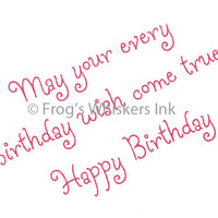 Frog's Whiskers Stamps - May Your Every