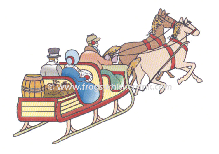 Frog's Whiskers Stamps - Cutter and Horses Stamp