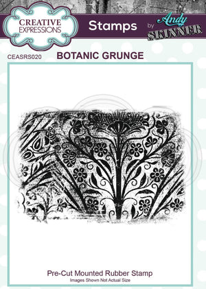 Pre Cut Rubber Stamp by Andy Skinner Botanic Grunge