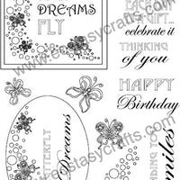 Creative Expressions - Clear Stamps - Butterfly Dreams