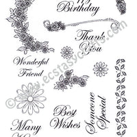 Creative Expressions - Clear Stamps - Daisy Trail Elements