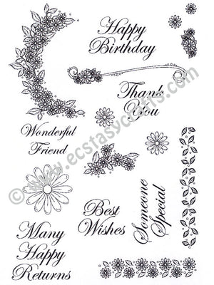 Creative Expressions - Clear Stamps - Daisy Trail Elements