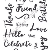 Creative Expressions - Clear Stamps - Stylish Script