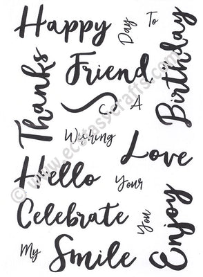 Creative Expressions - Clear Stamps - Stylish Script