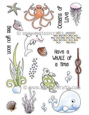 Creative Expressions - Clear Stamps - Whale of a Time