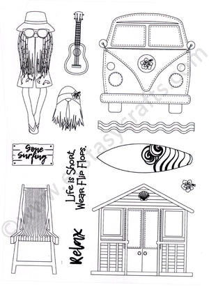 Creative Expressions - Clear Stamps - Surf's Up Gnome