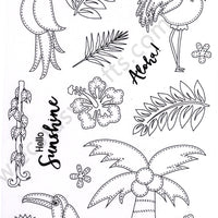 Creative Expressions - Clear Stamps - Tropical Island