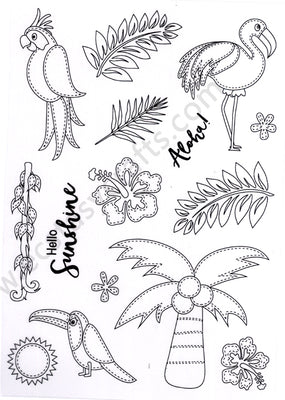 Creative Expressions - Clear Stamps - Tropical Island