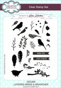 Creative Expressions - Clear Stamps - Layered Birds & Branches