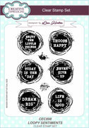 Creative Expressions - Clear Stamps - Loopy Sentiments