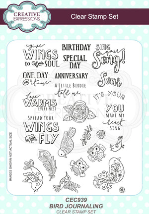 Bird Journaling A5 Clear Stamp Set