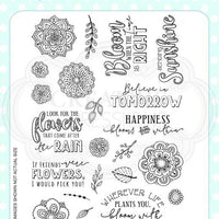 Flower Journaling A5 Clear Stamp Set