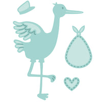 Sue WIlson - New Arrival Collection - Stork and Baby Die