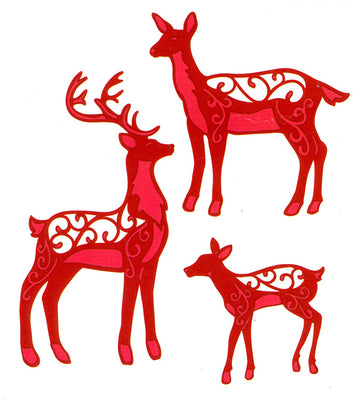 Sue Wilson Dies - Festive Collection - Deer Family
