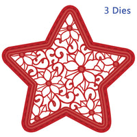 Sue Wilson Dies - Festive Collection - Poinsettia Star