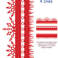 Sue Wilson Dies - Festive Collection - Snowflake Edger