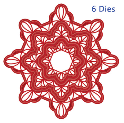 Sue Wilson Dies - Festive Collection - Scalloped Snowflake Frame Die