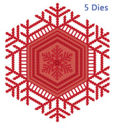 Sue Wilson Dies - Festive Collection - Lace Snowflake Frame