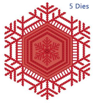 Sue Wilson Dies - Festive Collection - Lace Snowflake Frame