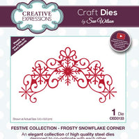 Sue Wilson Dies - Festive Collection - Frosty Snowflake Corner