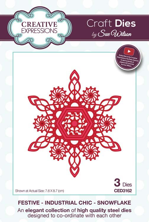Sue Wilson Dies - Industrial Chic Collection - Snowflake