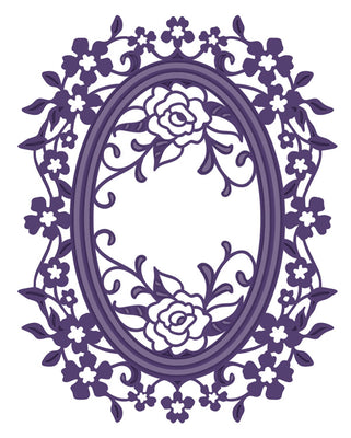 Sue Wilson Dies - Frames & Tags Collection - Rose Oval