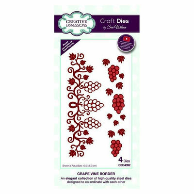Dies by Sue Wilson Frames & Tags Collection Grape Vine Border