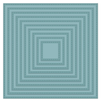 Sue Wilson Dies - Noble  Collection - Double Pierced Squares - Set B Die