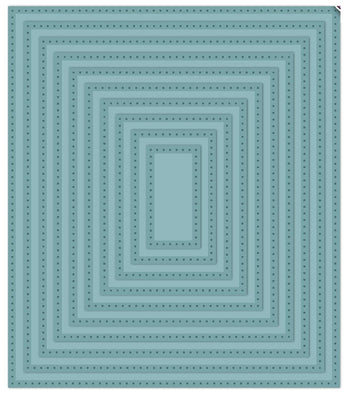 Sue Wilson Dies - Noble  Collection - Double Pierced Rectangles - Set B Die