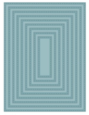 Sue Wilson Dies - Noble  Collection - Double Pierced Rectangle (Background Sized Die)