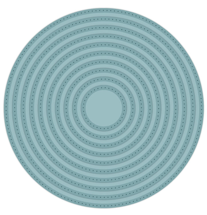 Sue Wilson Dies - Noble  Collection - Double Pierced Circles Die