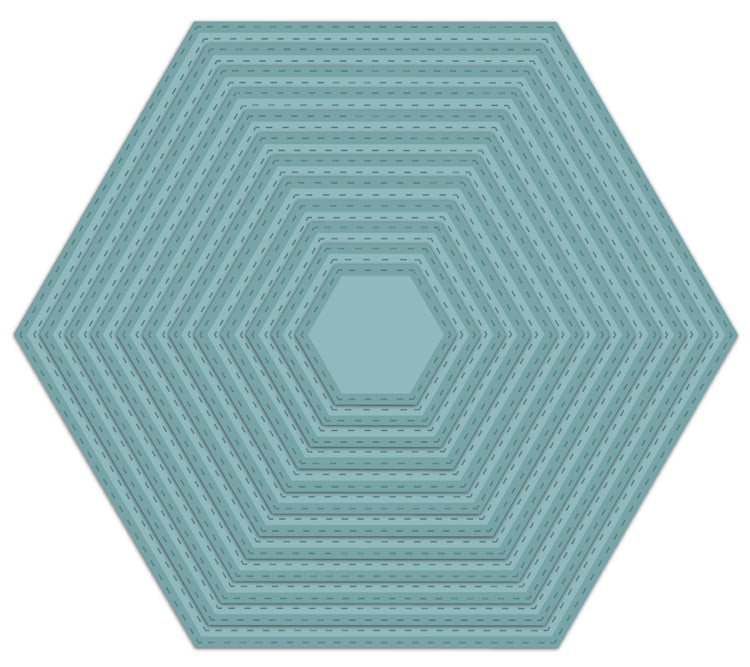Sue Wilson Dies - Noble  Collection - Collection Double Stitched Hexagon Die