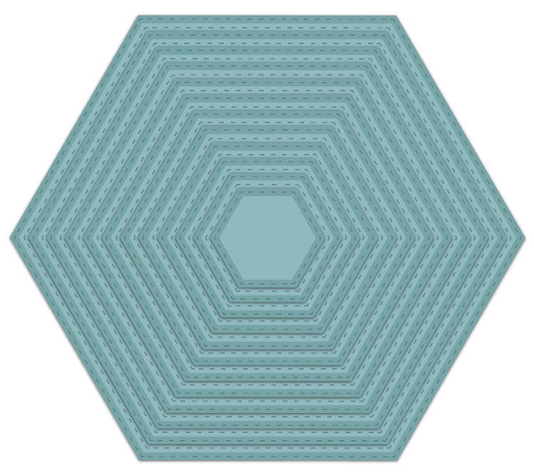 Sue Wilson Dies - Noble  Collection - Collection Double Stitched Hexagon Die