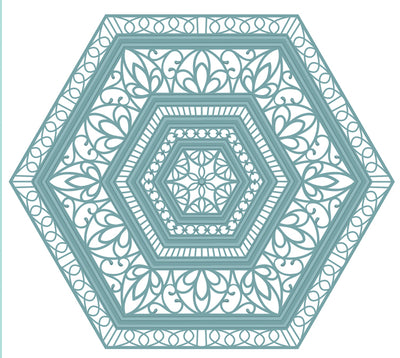 Sue Wilson Dies - Noble  Collection - Collection Lavish Accented Hexagons Die