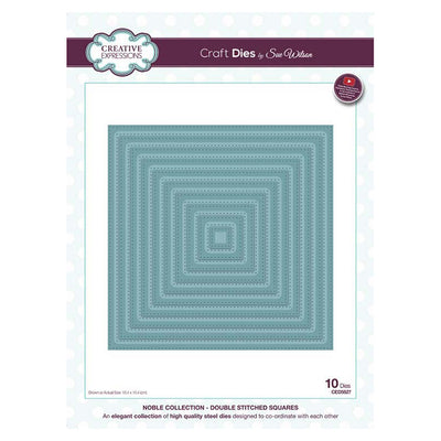 Sue Wilson Dies - Noble  Collection - Double Stitched Squares