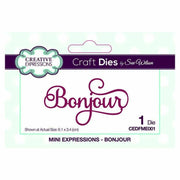 Dies by Sue Wilson Mini Expressions Collection Bonjour