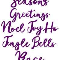 Creative Expressions Collection - Die Stylish Script - Seasons Greeting's