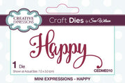 Mini Sue Wilson Dies - Expressions Collection - Happy Die