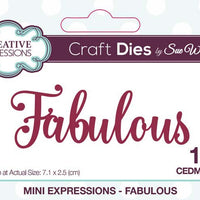 Mini Sue Wilson Dies - Expressions Collection - Fabulous Die